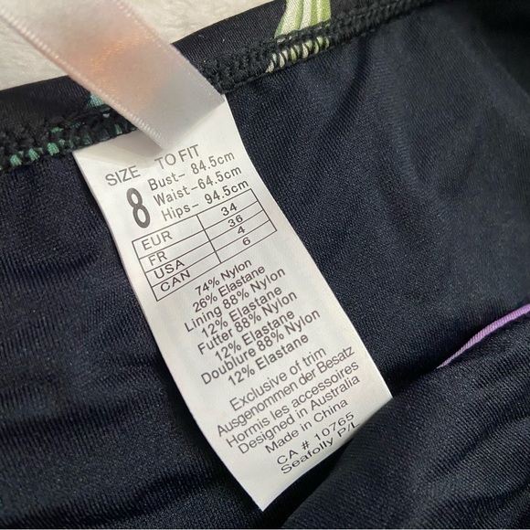 New! SET Seafolly Las Palmas Bikini Set NWOT 28564 - Picture 7 of 9